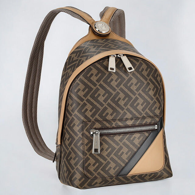 フェンディ リュック メンズ ブランド FENDI レザー 7VZ0770A9XS F1IKC ブラウン 7VZ0770A9XS-F1IKC
