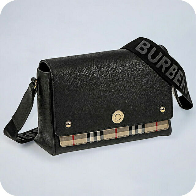 バ－バリ－ ショルダーバッグ レディース ブランド BURBERRY チェック 8021110 ブラック 8021110