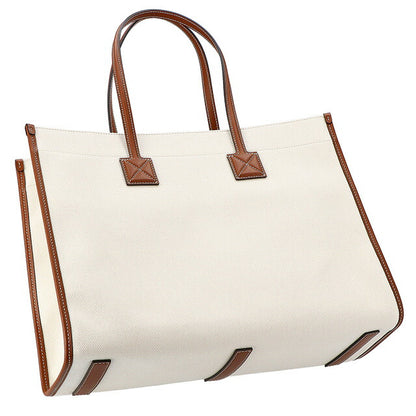 バ－バリ－ トートバッグ レディース ブランド BURBERRY 8044129 ホワイト/ブラウン 8044129
