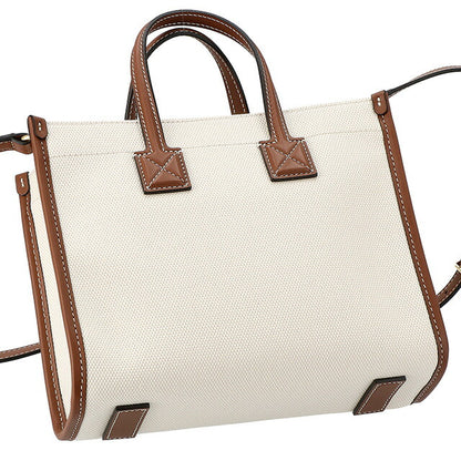 バ－バリ－ ハンドバッグ レディース ブランド BURBERRY 8044143 ホワイト/ブラウン 8044143