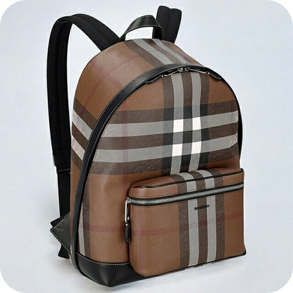 バ－バリ－ リュック メンズ ブランド BURBERRY チェック 8051414 ブラウン 8051414