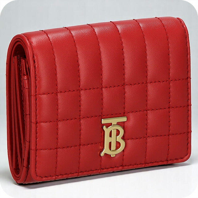 バ－バリ－ 三つ折り財布 レディース ブランド BURBERRY 8064824 レッド BU-8064824