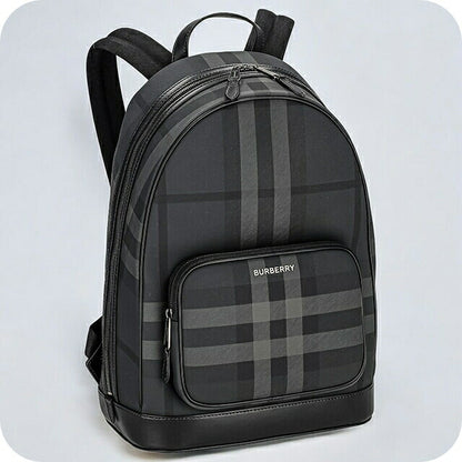 バ－バリ－ リュック メンズ ブランド BURBERRY チェック 8065630 ブラック 8065630