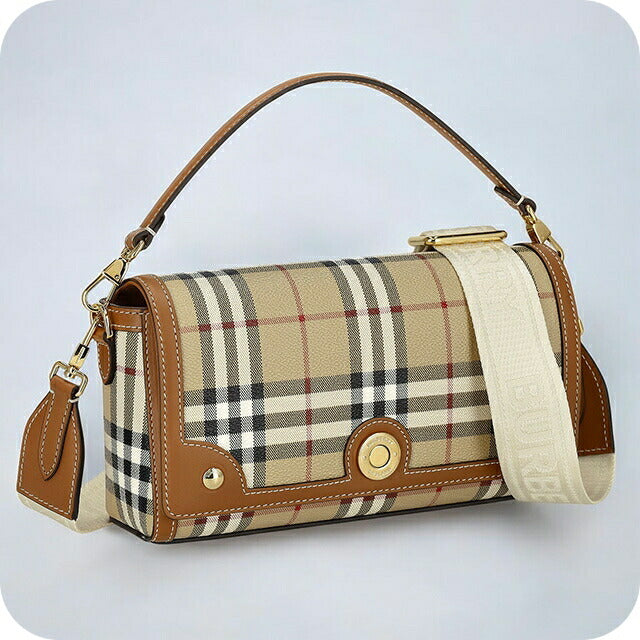 バ－バリ－ ショルダーバッグ レディース ブランド BURBERRY チェック 8066165 ベージュ 8066165