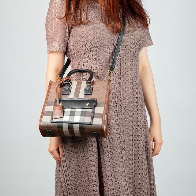 バ−バリ− ハンドバッグ レディース ブランド BURBERRY
