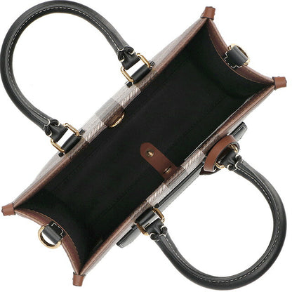 バ－バリ－ ハンドバッグ レディース ブランド BURBERRY チェック 8069661 ブラウン 8069661