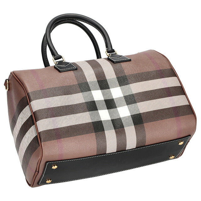 バ－バリ－ ハンドバッグ レディース ブランド BURBERRY チェック 8069662 ブラウン 8069662