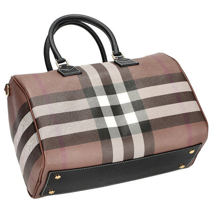 バ－バリ－ ハンドバッグ レディース ブランド BURBERRY チェック 8069662 ブラウン 8069662
