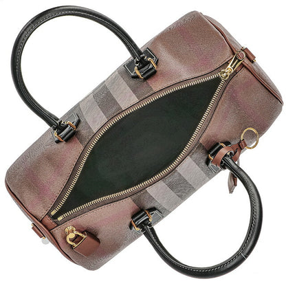バ－バリ－ ハンドバッグ レディース ブランド BURBERRY チェック 8069662 ブラウン 8069662