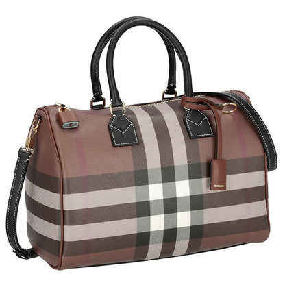 バ－バリ－ ハンドバッグ レディース ブランド BURBERRY チェック 8069662 ブラウン 8069662