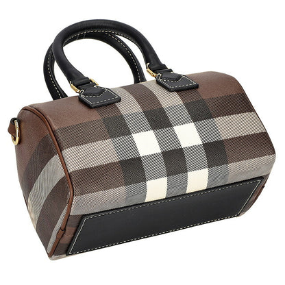 バ－バリ－ ハンドバッグ レディース ブランド BURBERRY チェック 8069663 ブラウン 8069663