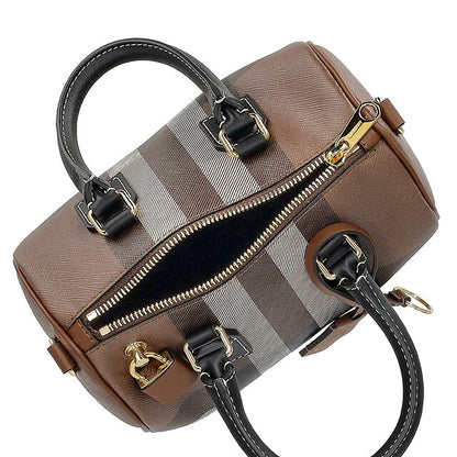 バ－バリ－ ハンドバッグ レディース ブランド BURBERRY チェック 8069663 ブラウン 8069663