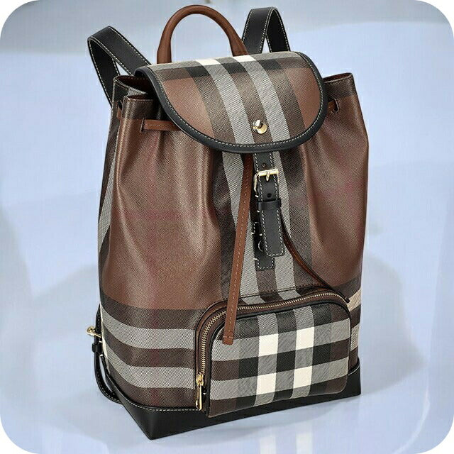 バ－バリ－ リュック メンズ ブランド BURBERRY チェック 8069664 ブラウン 8069664