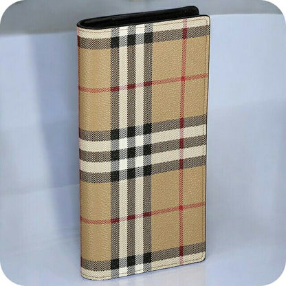 バ－バリ－ 長財布 メンズ ブランド BURBERRY チェック 8069819 ベージュ/ブラック 8069819