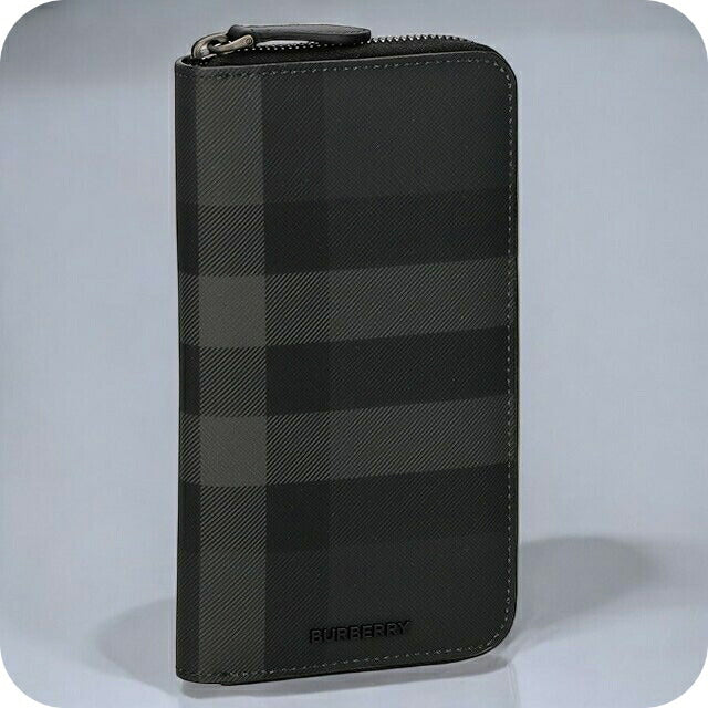 バ－バリ－ 長財布 メンズ ブランド BURBERRY チェック 8070254 ブラック 8070254