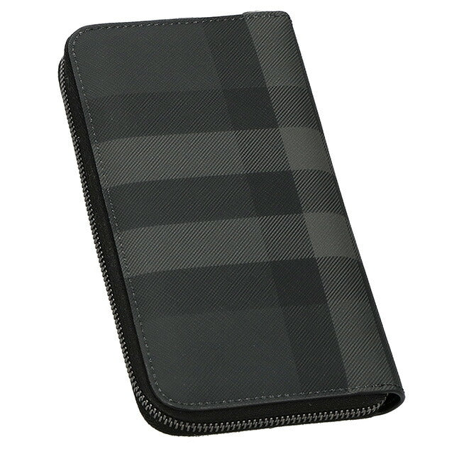 バ－バリ－ 長財布 メンズ ブランド BURBERRY チェック 8070254 ブラック 8070254