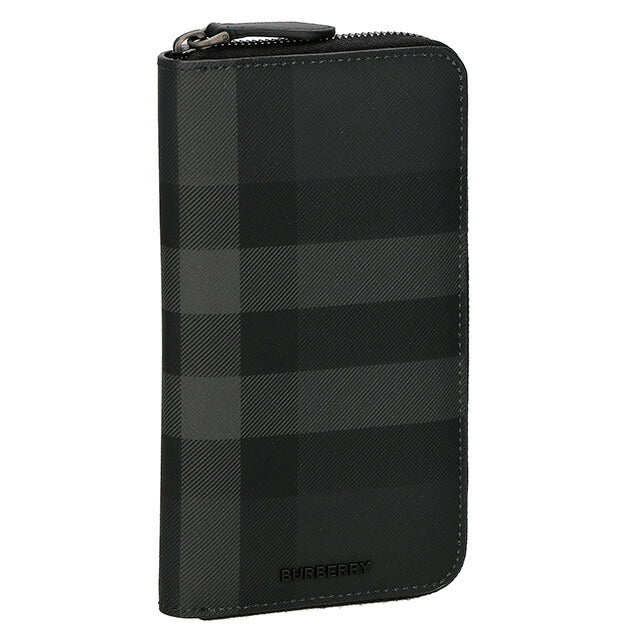 バ－バリ－ 長財布 メンズ ブランド BURBERRY チェック 8070254 ブラック 8070254