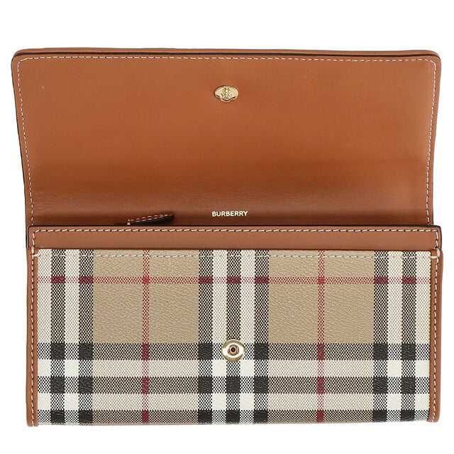 バ－バリ－ 長財布 レディース ブランド BURBERRY チェック 8070414 ベージュ 8070414