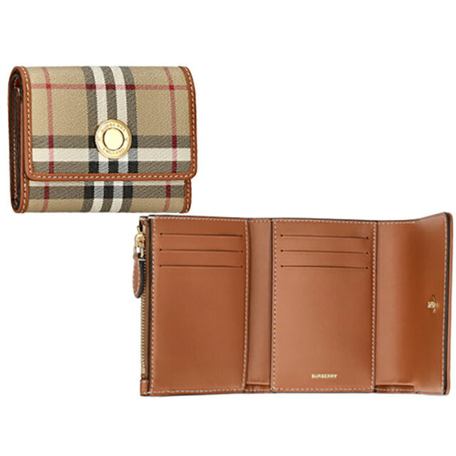 バ−バリ− 三つ折り財布 レディース ブランド BURBERRY