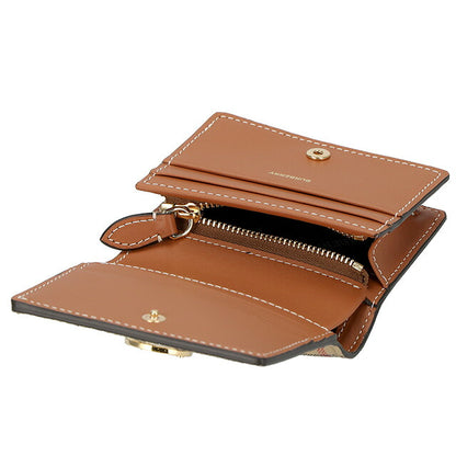 バ－バリ－ 二つ折り財布 レディース ブランド BURBERRY チェック 8070417 ベージュ 8070417