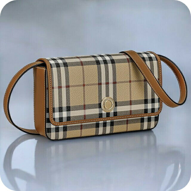 バ－バリ－ ショルダーバッグ レディース ブランド BURBERRY チェック 8070421 ベージュ 8070421