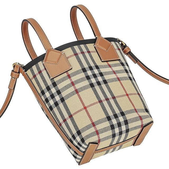 バ－バリ－ ハンドバッグ レディース ブランド BURBERRY チェック 8070461 ベージュ 8070461