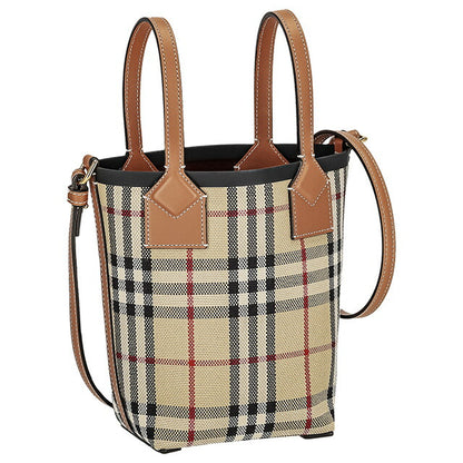 バ－バリ－ ハンドバッグ レディース ブランド BURBERRY チェック 8070461 ベージュ 8070461