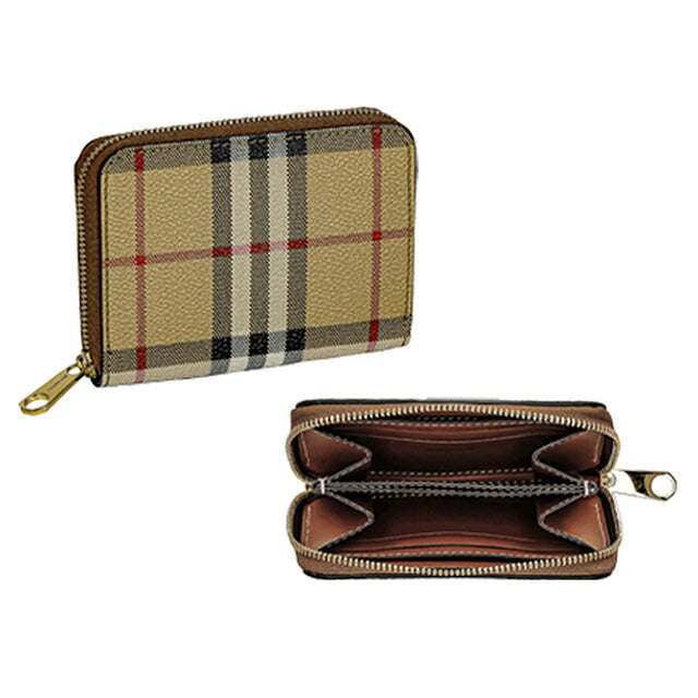 バ－バリ－ コインケース レディース ブランド BURBERRY チェック 8070600 ベージュ 8070600
