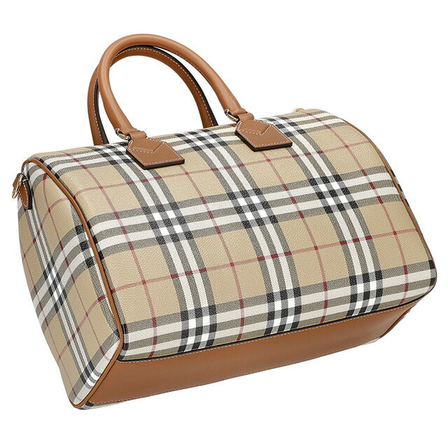 バ－バリ－ ハンドバッグ レディース ブランド BURBERRY チェック 8071355 ベージュ 8071355