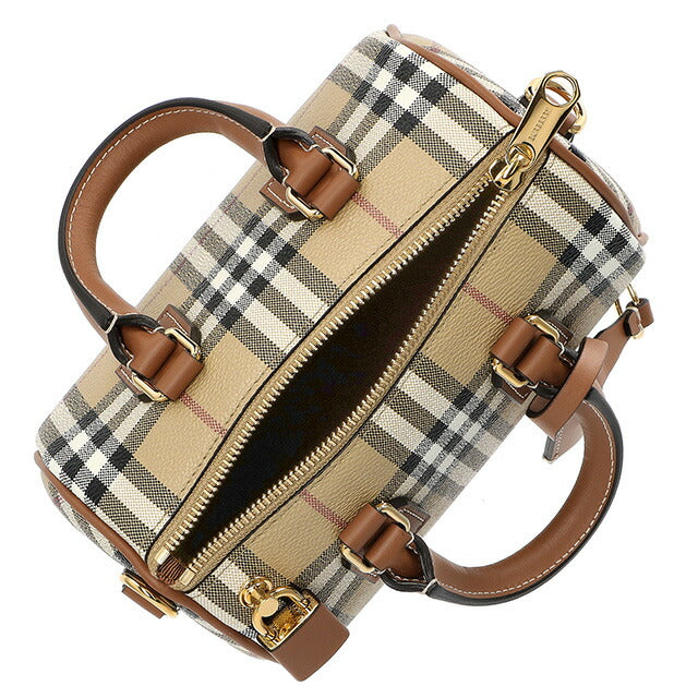 バ－バリ－ ハンドバッグ レディース ブランド BURBERRY チェック 8071357 ベージュ 8071357