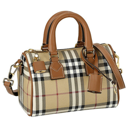 バ－バリ－ ハンドバッグ レディース ブランド BURBERRY チェック 8071357 ベージュ 8071357