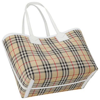 バ－バリ－ トートバッグ レディース ブランド BURBERRY チェック 8072332 ベージュ 8072332