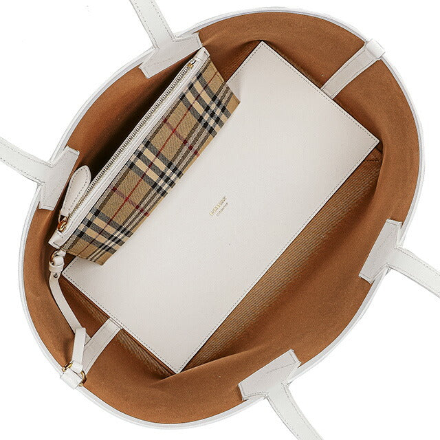バ－バリ－ トートバッグ レディース ブランド BURBERRY チェック 8072332 ベージュ 8072332