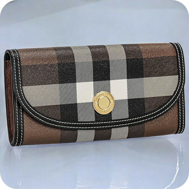 バ－バリ－ 長財布 メンズ ブランド BURBERRY チェック 8072668 ブラウン 8072668