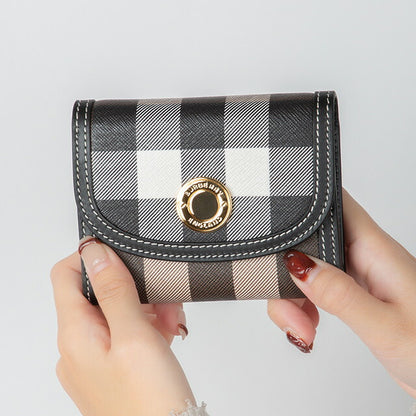 バ－バリ－ 三つ折り財布 レディース ブランド BURBERRY チェック 8072669 ブラウン系 8072669