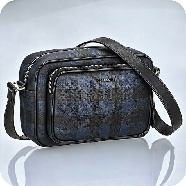 バ－バリ－ ショルダーバッグ メンズ レディース ブランド BURBERRY チェック 8073271 ブラック 8073271