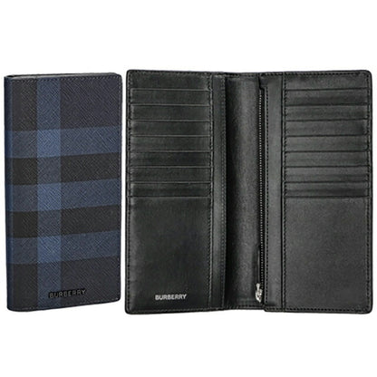 バ－バリ－ 長財布 メンズ ブランド BURBERRY チェック 8073281 ブラック 8073281