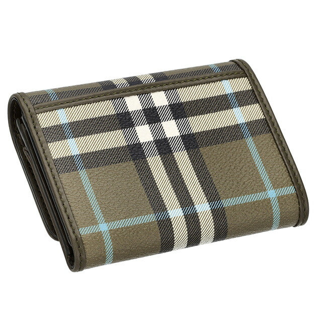 バ−バリ− 三つ折り財布 メンズ ブランド BURBERRY チェック