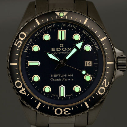 エドックス ネプチュニアン グランデ リザーブ デイト オートマティック 自動巻き 腕時計 ブランド メンズ EDOX 80801-3BUM-BUIN 80801-3BUM-BUIN