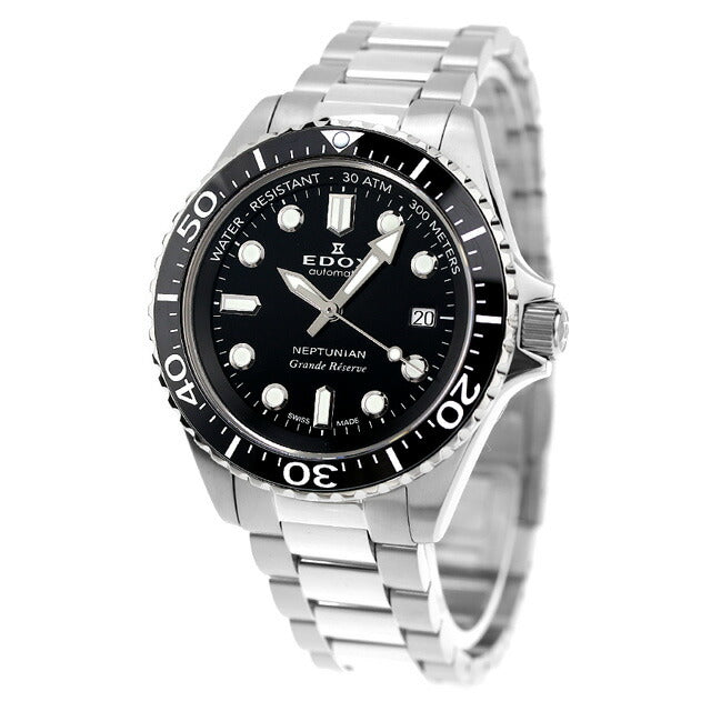 エドックス ネプチュニアン グランデ リザーブ デイト オートマティック 自動巻き 腕時計 ブランド メンズ EDOX 80801-3NM-NIN 80801-3NM-NIN