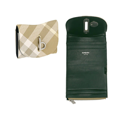 バ－バリ－ 三つ折り財布 レディース ブランド BURBERRY チェック 8081783 ベージュ系 8081783