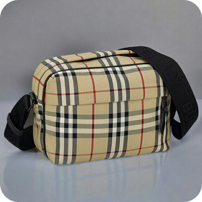 バ－バリ－ ショルダーバッグ メンズ ブランド BURBERRY チェック 8084111 ベージュ 8084111