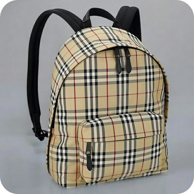 バ－バリ－ リュック メンズ ブランド BURBERRY チェック 8084113 ベージュ 8084113