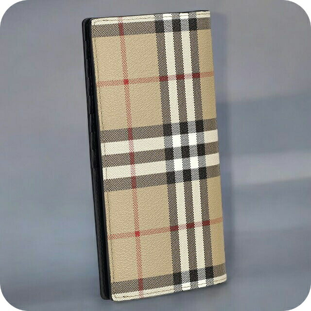バ－バリ－ 長財布 メンズ レディース ブランド BURBERRY チェック 8084168 ベージュ 8084168