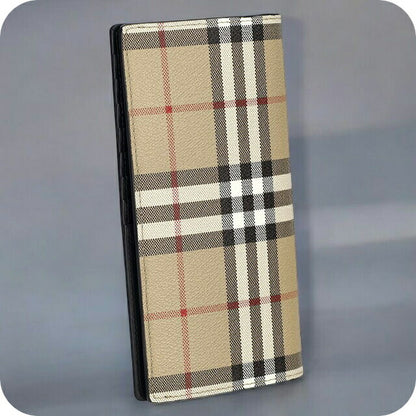 バ－バリ－ 長財布 メンズ レディース ブランド BURBERRY チェック 8084168 ベージュ 8084168