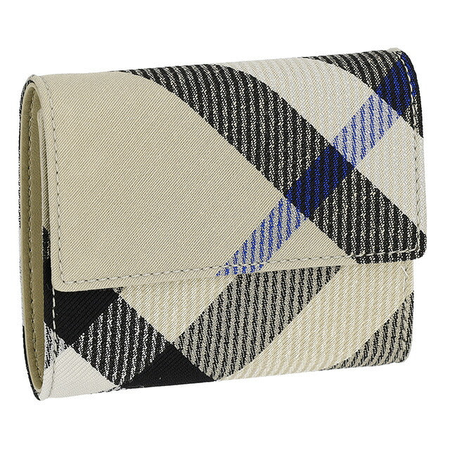 バ－バリ－ 三つ折り財布 メンズ ブランド BURBERRY チェック 8086005 ベージュ 8086005