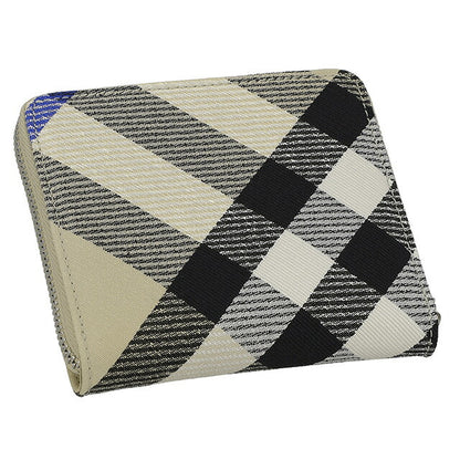 バ－バリ－ 二つ折り財布 メンズ レディース ブランド BURBERRY チェック 8087322 ベージュ 8087322