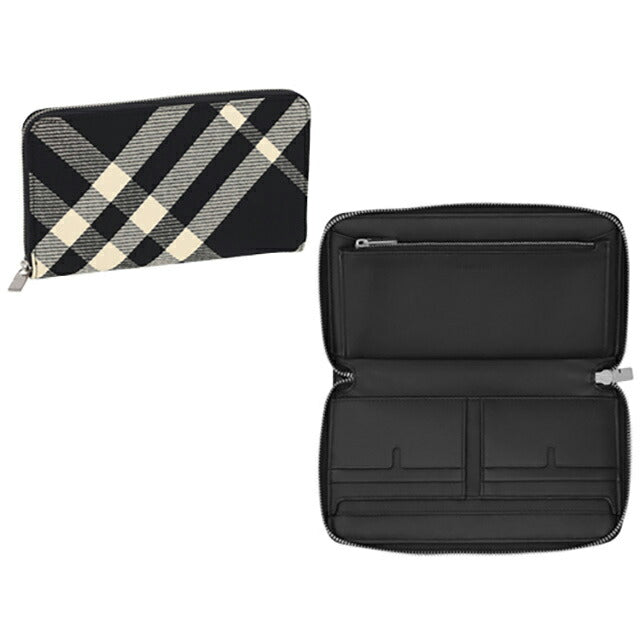 バ−バリ− 長財布 メンズ ブランド BURBERRY チェック 8089510