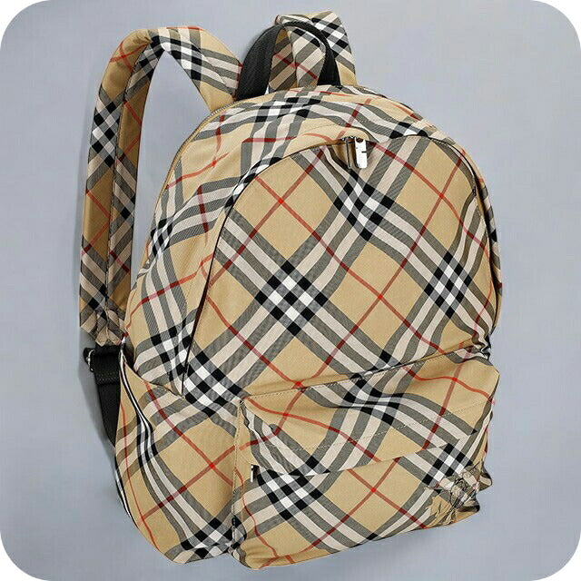 バ－バリ－ リュック メンズ ブランド BURBERRY チェック 8091312 ベージュ 8091312