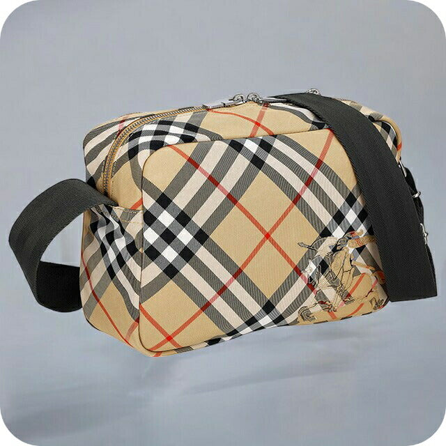 バ－バリ－ ショルダーバッグ メンズ ブランド BURBERRY チェック 8091320 ベージュ 8091320